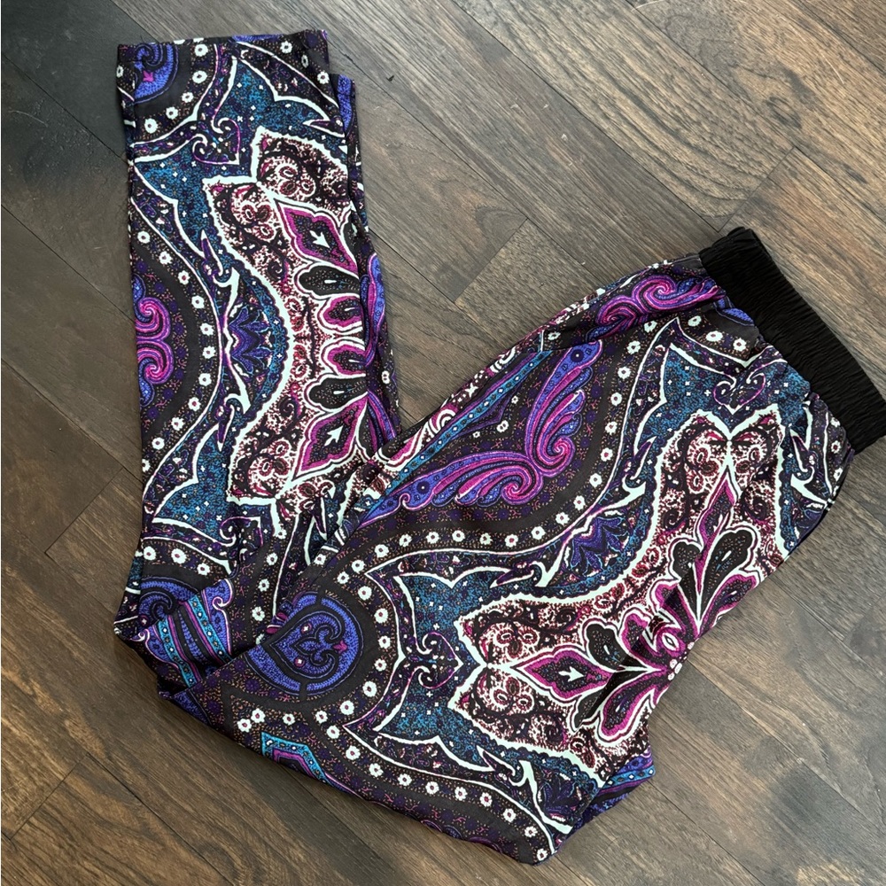 Lovers +Friends Be there trouser paisely scarf pants